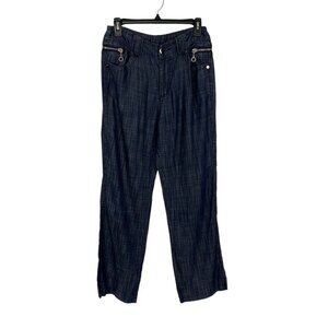 Soft Surroundings Jean Pants Small Relaxed Fit Boho Cottagecore Travel